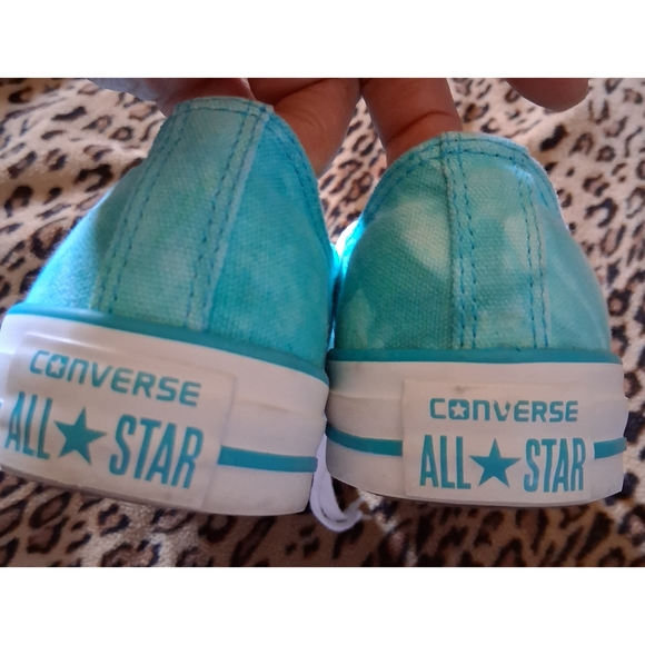 Converse Blue and White Chuck Taylor Sneakers - Picture 6 of 8